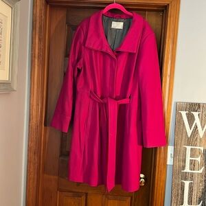 Pink car length jacket